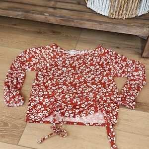 Floral Top, Girls 10/12
